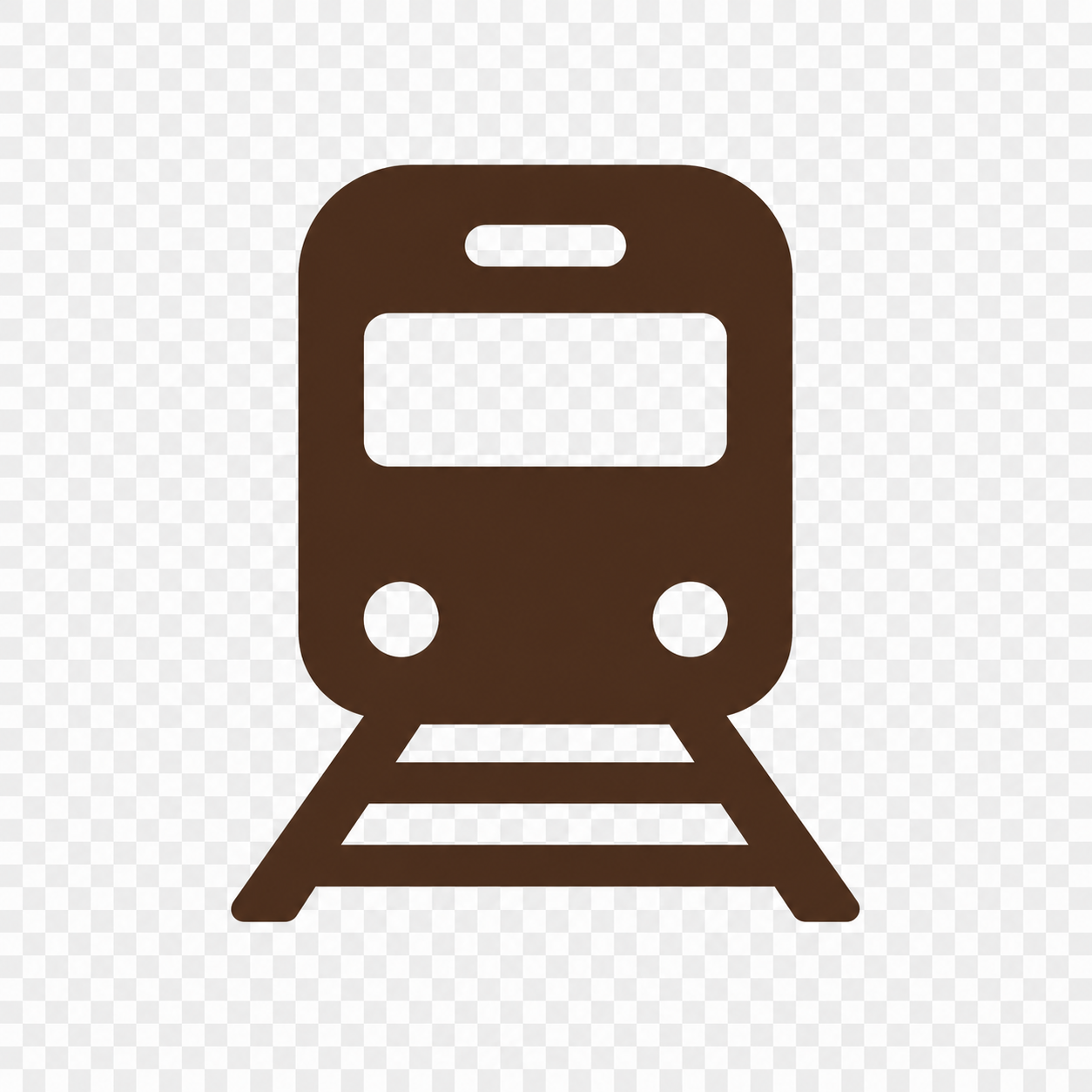 Brown Train Icon-image