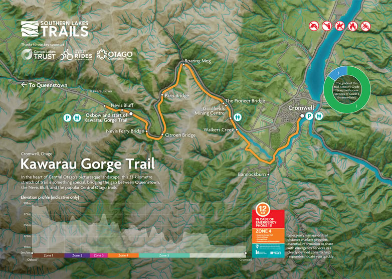 K Gorge map